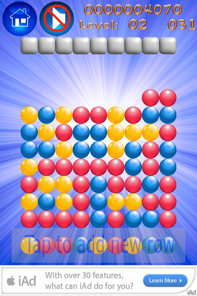 Bubbles Crush is a classic bubble popping game.