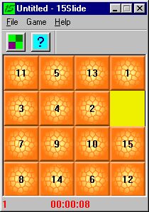 15Slide is a computer slide puzzle game for Windows.